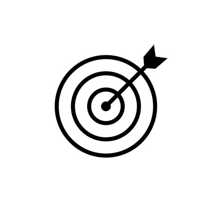 Target Mark Symbol Icon Vector Illustration Design Editable Resizableのイラスト素材