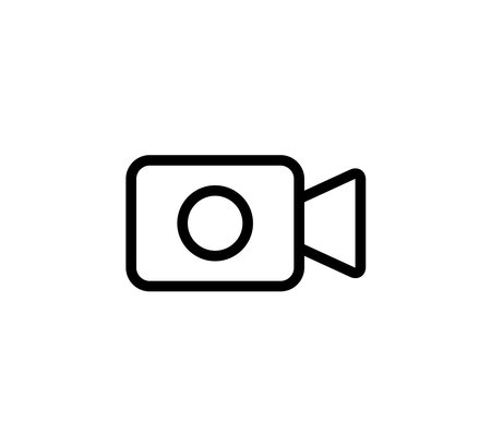 Video Camera Icon Logo Vector Illustration Design Editable Resizableのイラスト素材