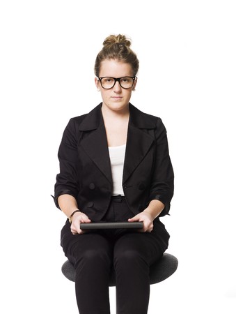Buisnesswoman sitting on a chair