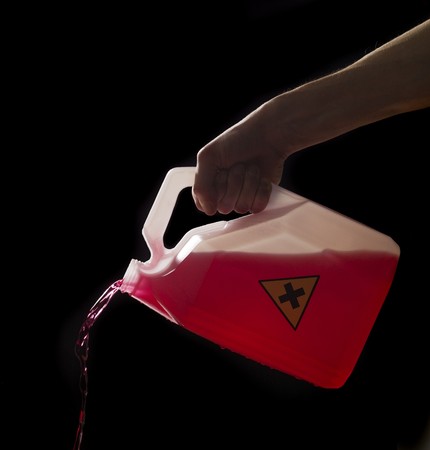 Can with biohazard contentの写真素材