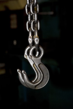 Industrial hooksの写真素材