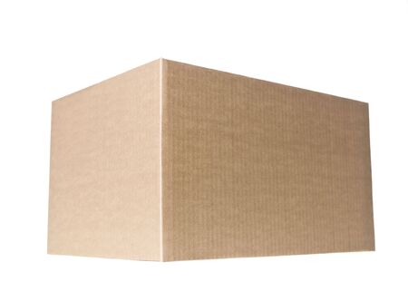 Closed cardboard boxの写真素材