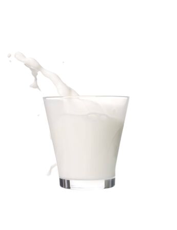 Splashing milkの写真素材