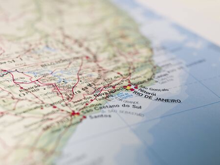 Map of Rio de Janeiroの写真素材