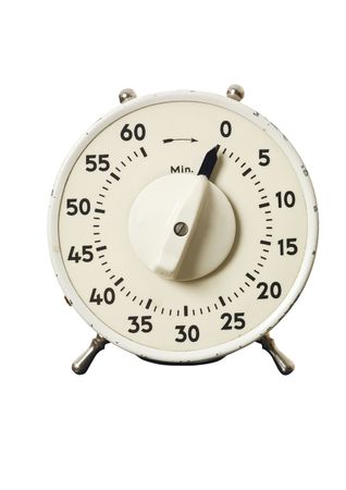 Retro timer isolated on a white background