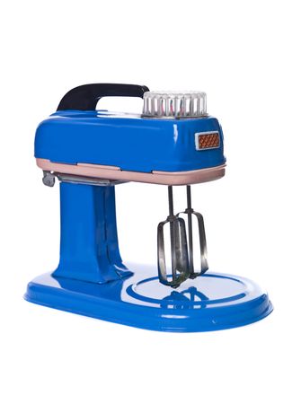 Toy Electric Mixer isolated on white backgroundの写真素材