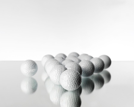 Golf Objects on white background