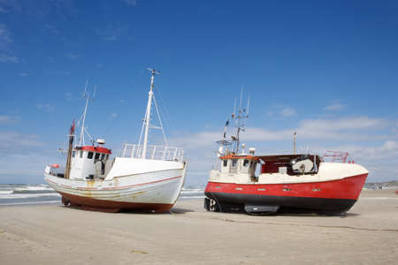 Two boats on the Sand Duneの写真素材