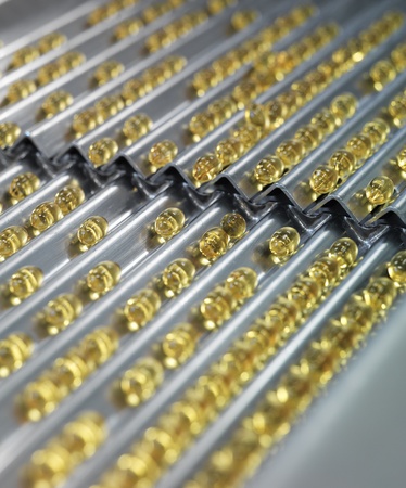 Medical Pills in production Lineの写真素材