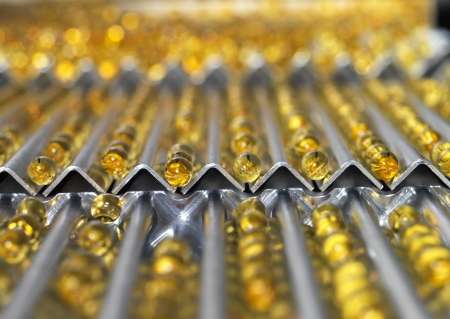 Medical Pills in production Lineの写真素材