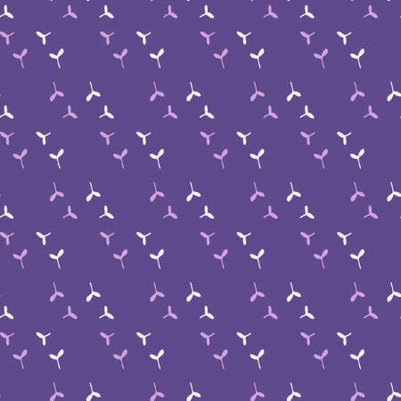 Pattern of pears and flowers, seamless pattern white. vector print. trendy purple color. Use as fabric, wrapping paper, decor, background of invitations, cardsのイラスト素材
