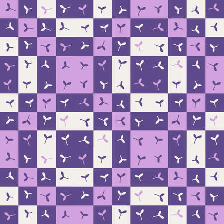 Pattern of pears and flowers, seamless pattern white. vector print. trendy purple color. Use as fabric, wrapping paper, decor, background of invitations, cardsのイラスト素材