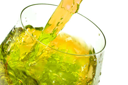 Ice tea splashの写真素材