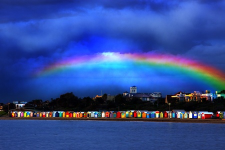 Rainbow Beach Boxesの写真素材