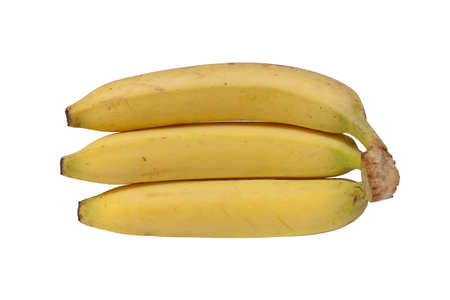 bananas isolated on white backgroundの写真素材