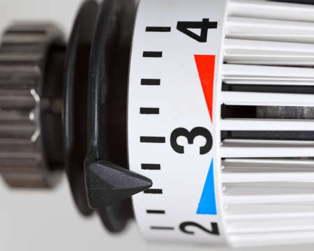 Heater thermostat  Heating costs の写真素材