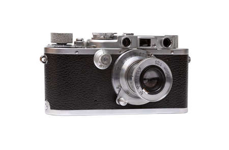 Close up of old cameraの写真素材
