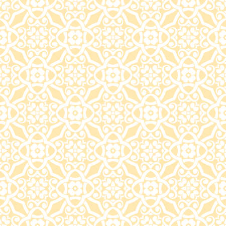 Seamless ancient flower lacy background. Figured classical ornament. The isolated vector.のイラスト素材