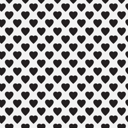 Modern geometrical seamless pattern. A simple ornament from the repeating hearts. Vector graphics.のイラスト素材