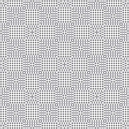 Seamless vector models. Modern geometrical minimalist half tone texture. An abstract ornament from circles of the different size. Dotted line. Design of a card, cover, flyer, packing.のイラスト素材