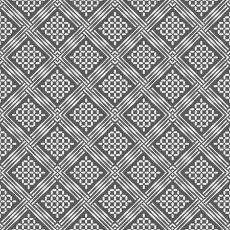 Seamless geometric vector template. Abstract linear drawing. Graphic design of a lattice. For a cover, of cards, wall-paper, fabrics. Vector illustration.のイラスト素材