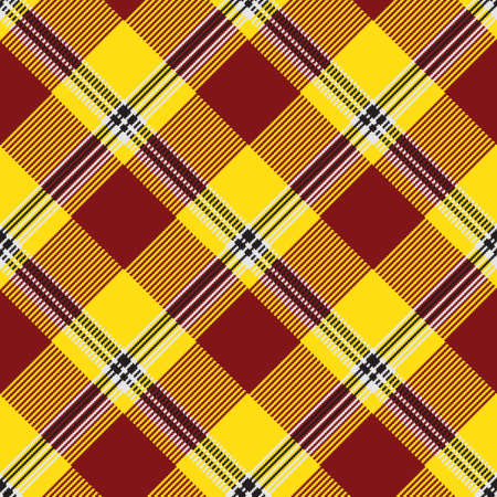 Classical checkered tartan pattern. Seamless abstract texture. Geometric color wallpaper. Scottish cage. Vector graphics printing on fabrics, shirts and textiles.のイラスト素材