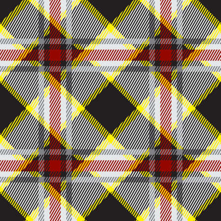 Classical checkered tartan pattern. Seamless abstract texture. Geometric color wallpaper. Scottish cage. Vector graphics printing on fabrics, shirts and textiles.のイラスト素材