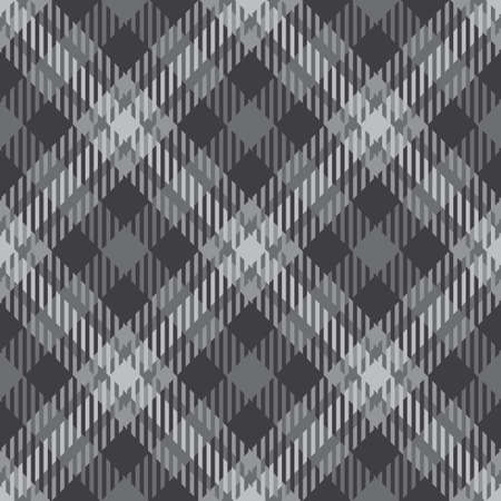 Classical checkered tartan pattern. Seamless abstract texture. Traditional monochrome wallpaper in stripe. Scottish cage. Vector graphics printing on fabrics, shirts, curtains and textiles.のイラスト素材