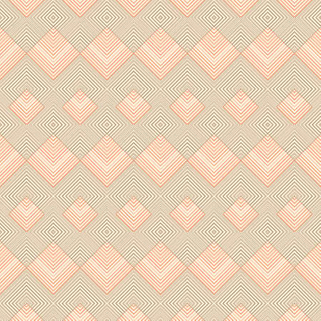 Seamless vector patterns. Abstract monochrome texture with regular repetition of angular shapes, rhombus, line. Modern texture with thin line. Lattice graphic design.のイラスト素材