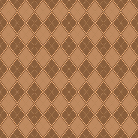 Argyle pattern seamless composed of diamonds of various colors on a plain background, used in...