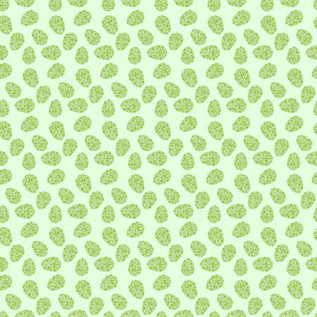 Easter eggs seamless abstract pattern. Festive stylish wallpaper. Vector illustration.のイラスト素材