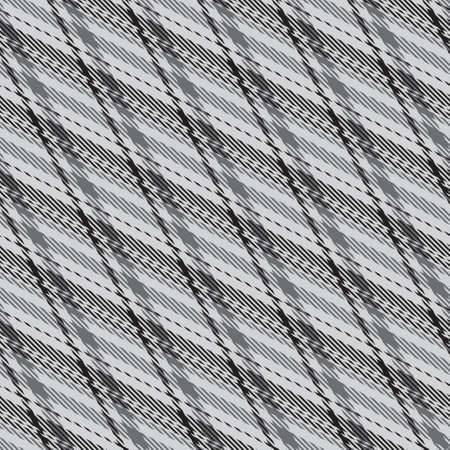 Black and white plaid pattern. Abstract seamless striped wallpaper. Monochrome modern cage texture....