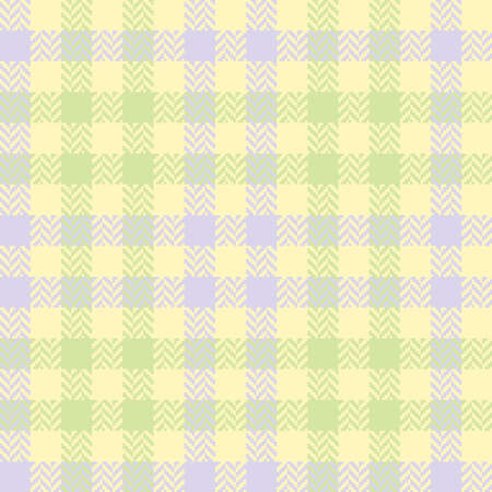 Plaid seamless vector background. Classic pixel texture herringbone. Colored Scottish fashion pixel...