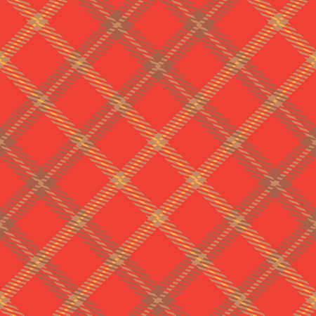 Plaid seamless pattern. Fashion checkered background. Color tartan classic cage. Abstract texture. Vector graphics printing on fabrics, shirts, textiles and tablecloth.のイラスト素材