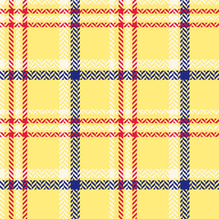 Plaid seamless vector pattern. Classic texture herringbone. Colored Scottish fashion cage. Vector graphics of printing on fabrics, shirts, textiles, curtains and tablecloth.のイラスト素材