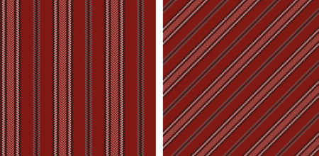 Set seamless stripe pattern. Colored textured a herringbone. vertical and diagonal lines. textile design. Of printing on fabric, shirt, textile, curtain and tablecloth. vector graphic.のイラスト素材
