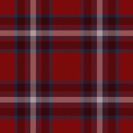 Plaid seamless vector pattern. Colored background scottish checkered texture. Tartan cage fashion wallpaper. Printing on fabric, shirt, textile, curtain and tablecloth. Vector.のイラスト素材