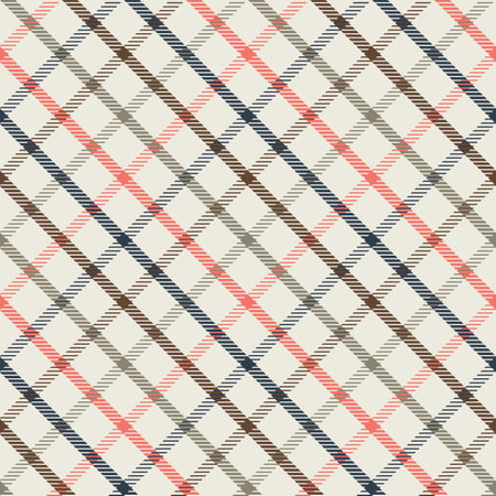Plaid seamless vector pattern. Colored background scottish checkered texture. Tartan cage fashion wallpaper. Printing on fabric, shirt, textile, curtain and tablecloth. Vector.のイラスト素材