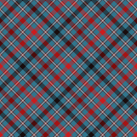 Plaid seamless pattern. Blue, red, gray geometric background checkered. Tartan cage abstract textured. Vector graphics printing on fabric, shirt, textile, curtain and tablecloth.のイラスト素材