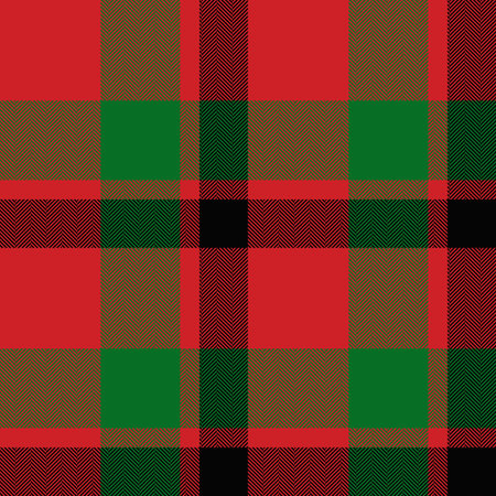 Check plaid seamless pattern. Color background scottish cage herringbone texture tartan. Checkered wallpaper. Printing on fabric, shirt, textile, curtain and tablecloth. vectorのイラスト素材