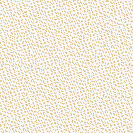 White and gold texture seamless pattern. Modern abstract wallpaper. Simple lattice graphic design. Vector.のイラスト素材