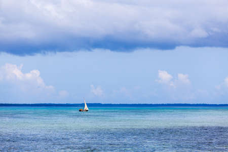 Tropical seascape, Zanzibar Island, Tanzaniaの写真素材