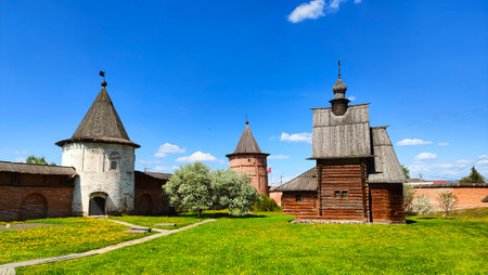 Russian Orthodox Church Cathedral Monastery historical ancient classical monumental building...