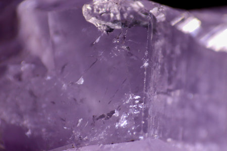 Close up of Amethyst Quartz crystal purple . High quality photo
