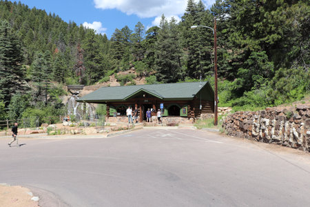 Helen Hunt Falls Colorado Hiking trails thru waterfalls . High quality photoの写真素材