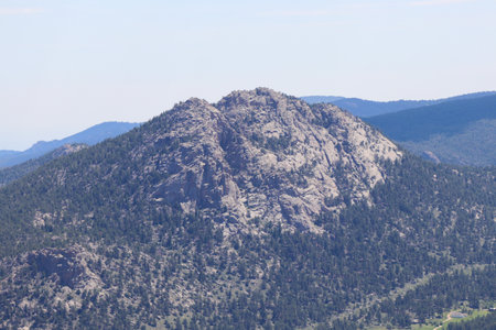 Estes Park Colorado Rocky Mountain Hiking Trial Views. High quality photoの写真素材