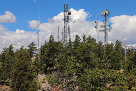Estes Park Colorado Rocky Mountain Hiking Trial Views. High quality photo