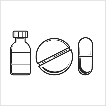 Icon design on white backdrop illustration.のイラスト素材