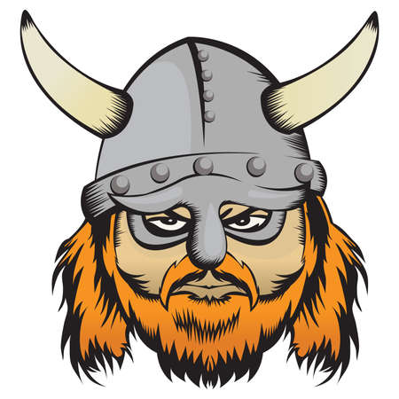 Vector illustration of a nordic wariorのイラスト素材