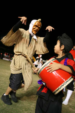 Okinawa, Japan- September 12, 2009 - Okinawa Zento Eisa Matsuriのeditorial素材